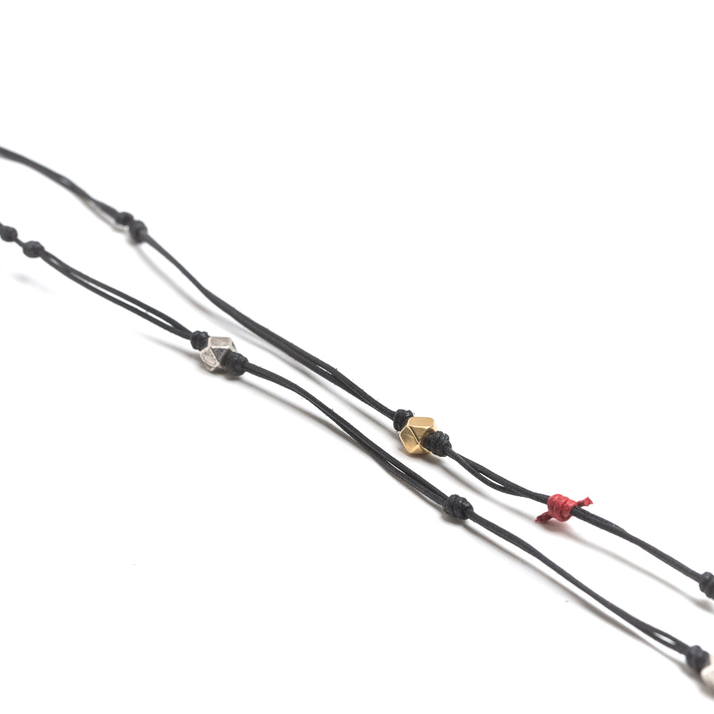 D'AMICO Collana Filo Cerato + Croce Medievale