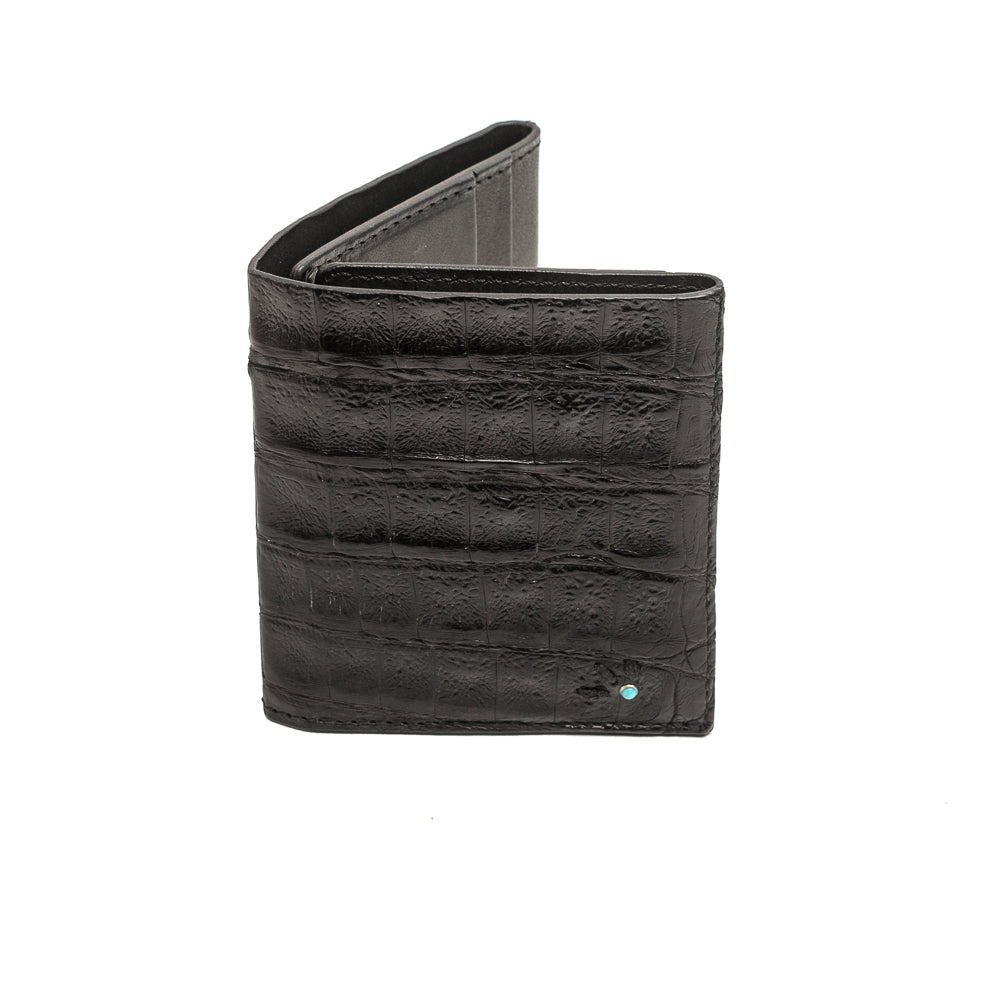 D'AMICO Portafoglio Pieghevole 1 Lato Coccodrillo