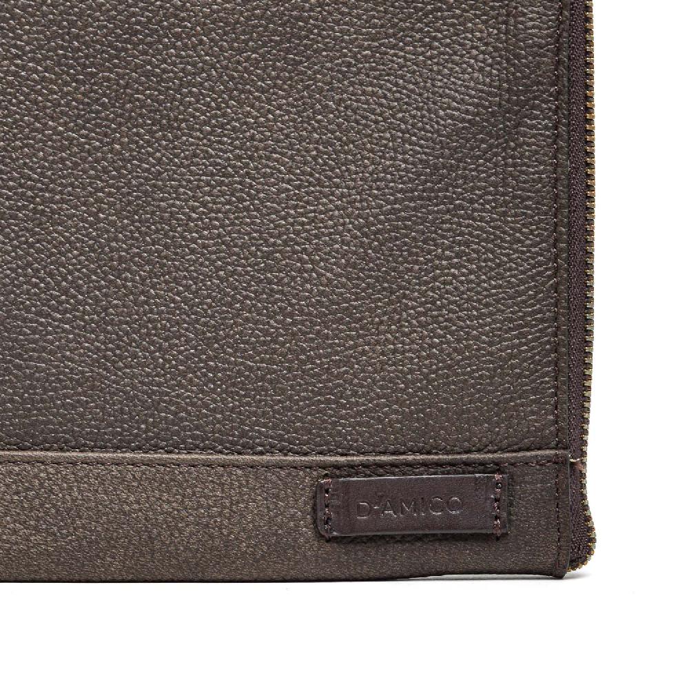 D'AMICO Portafoglio Zip Bustina A "L" Testa Moro