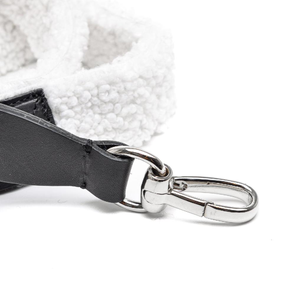 D'AMICO Tracolla Pelo Ecologico - Eco Montone - Bianco