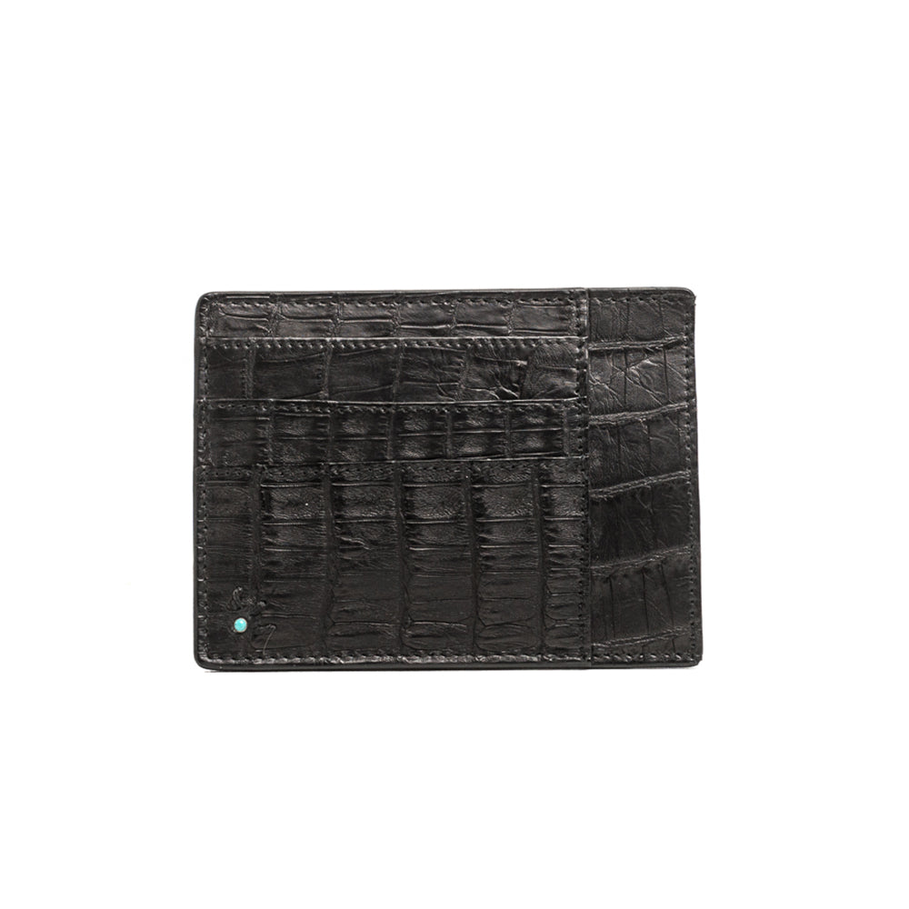D'AMICO Portacarte di Credito Varticale Coccodrillo