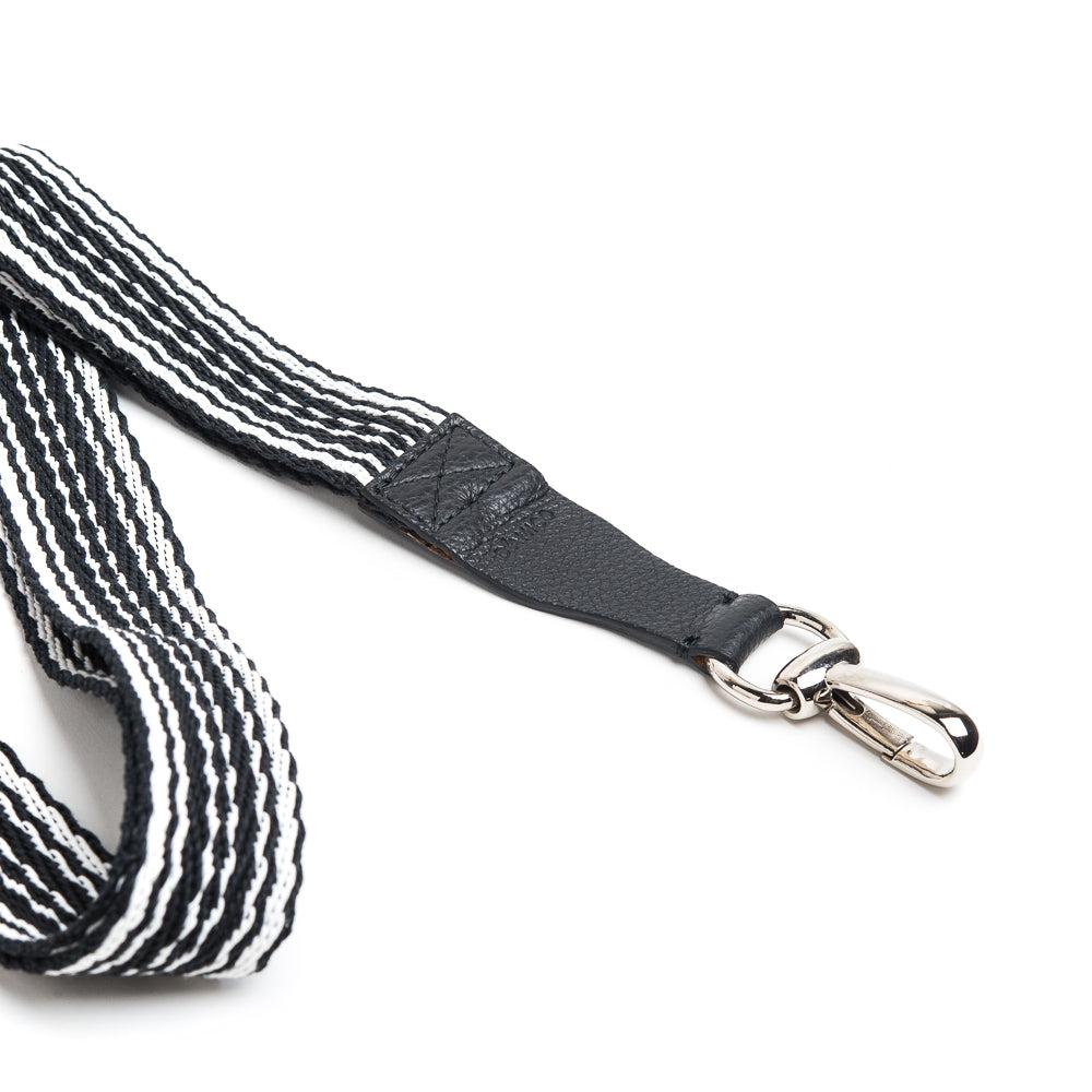 D'AMICO Tracolla Nastro Spigato Multicolore + Stampa Alce Nera