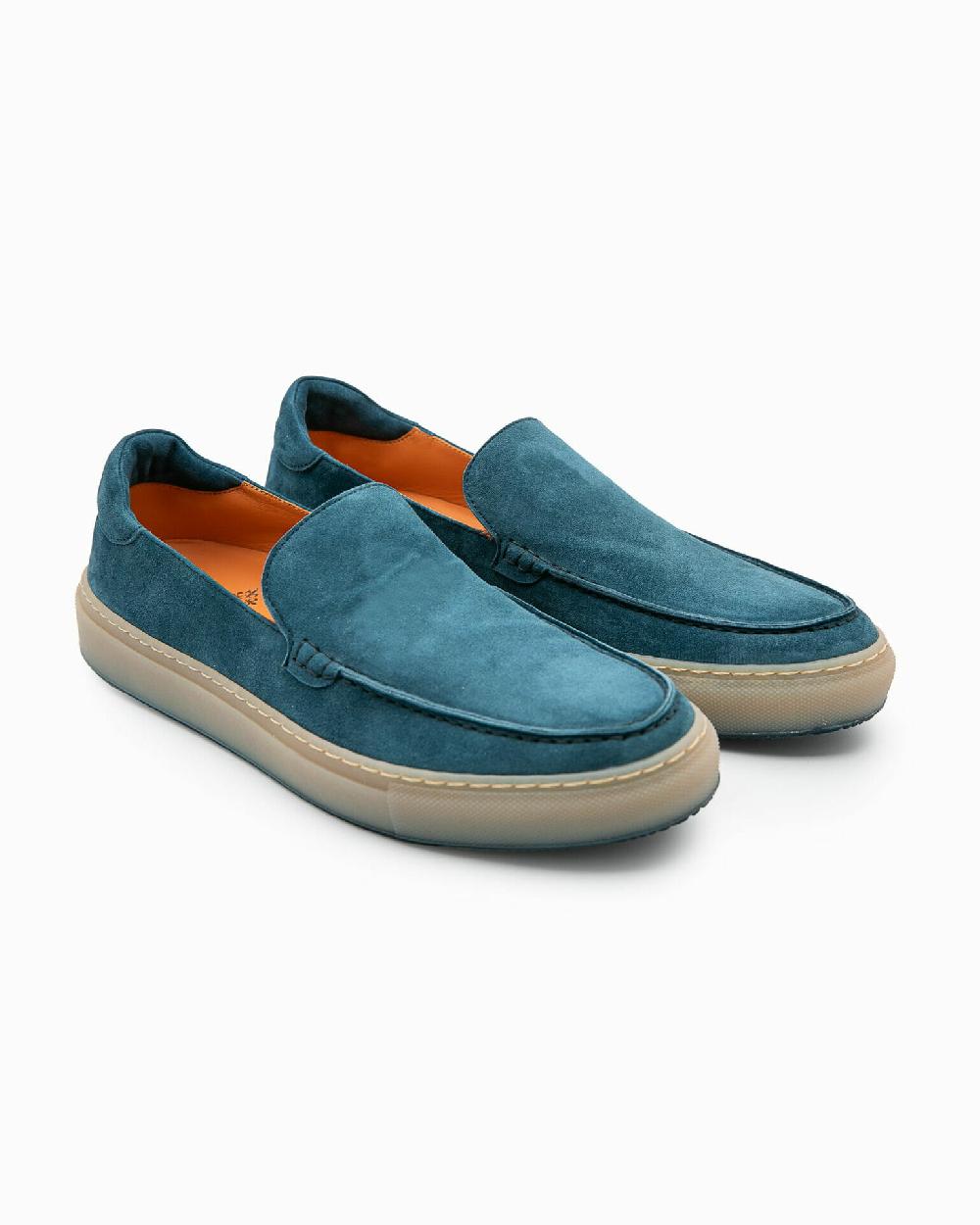 Andrea Ventura Casual Sneaker PF Ponza In Suede Bois Blue