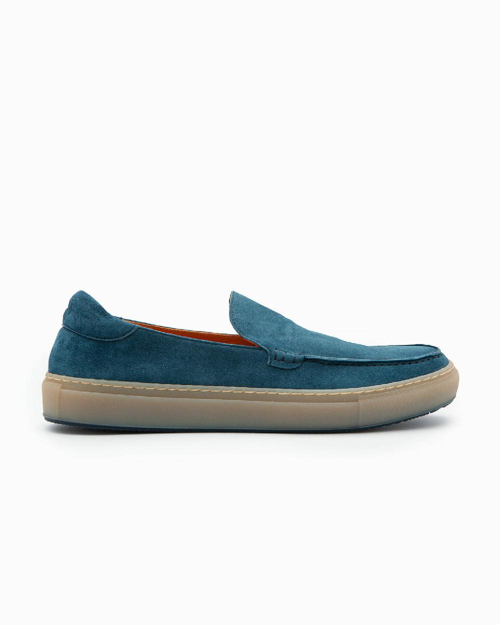 Andrea ventura Casual sneaker PF Ponza in suede bois blue