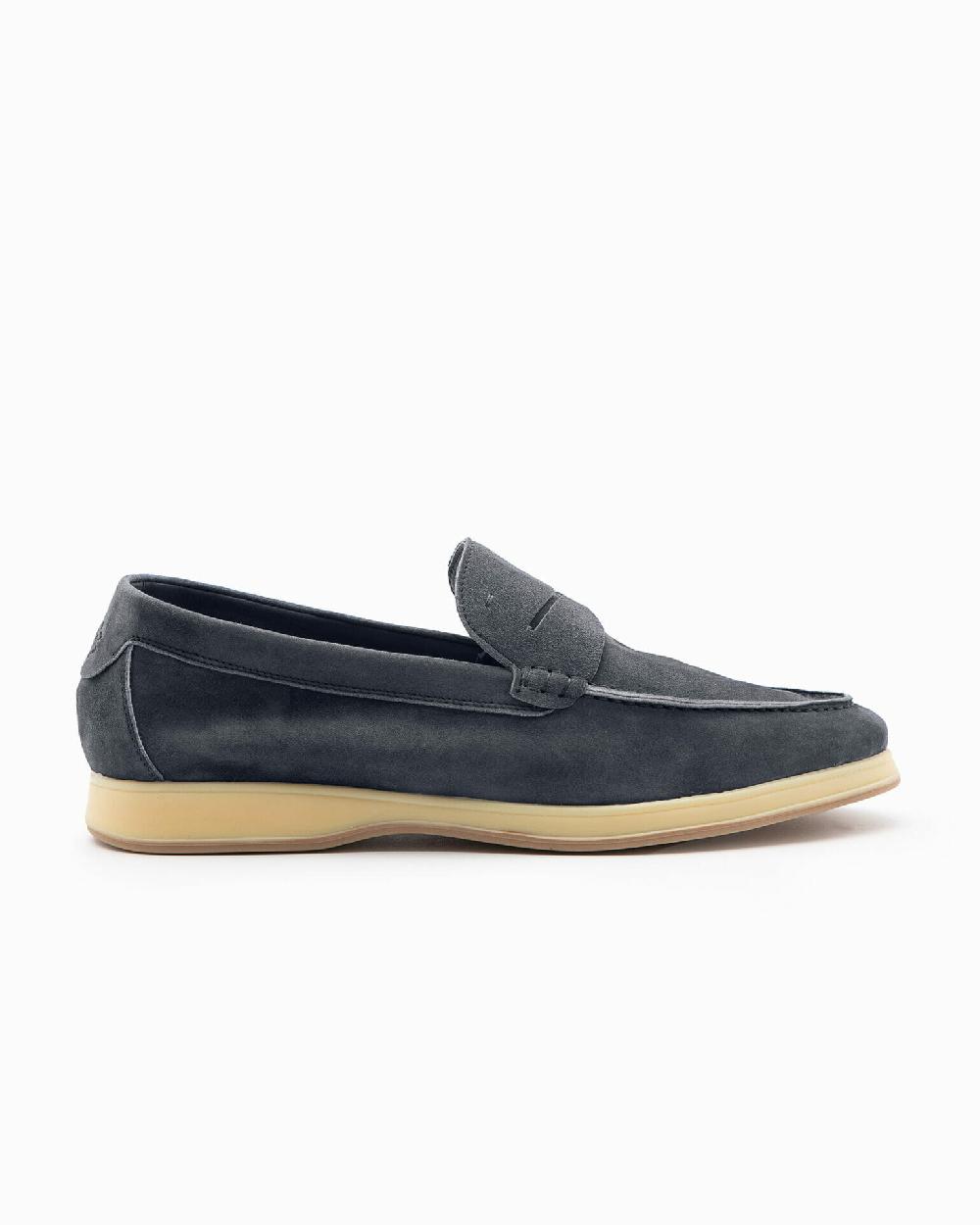 Andrea ventura Mocassino Aquariva 80 in suede night blue