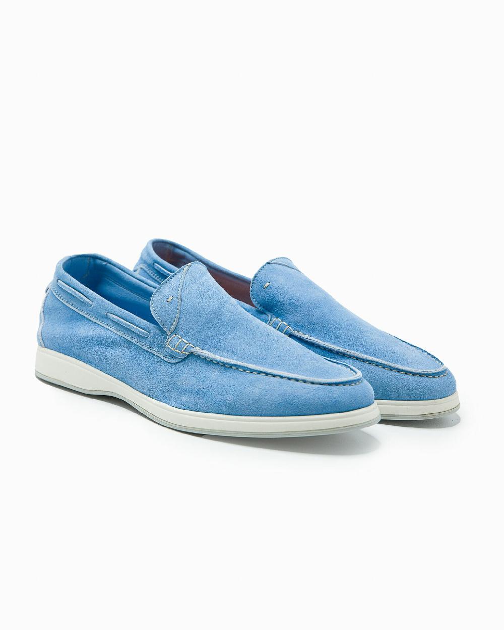 Andrea Ventura MOCASSINO AQUARIVA ISEO IN SUEDE AZZURRO