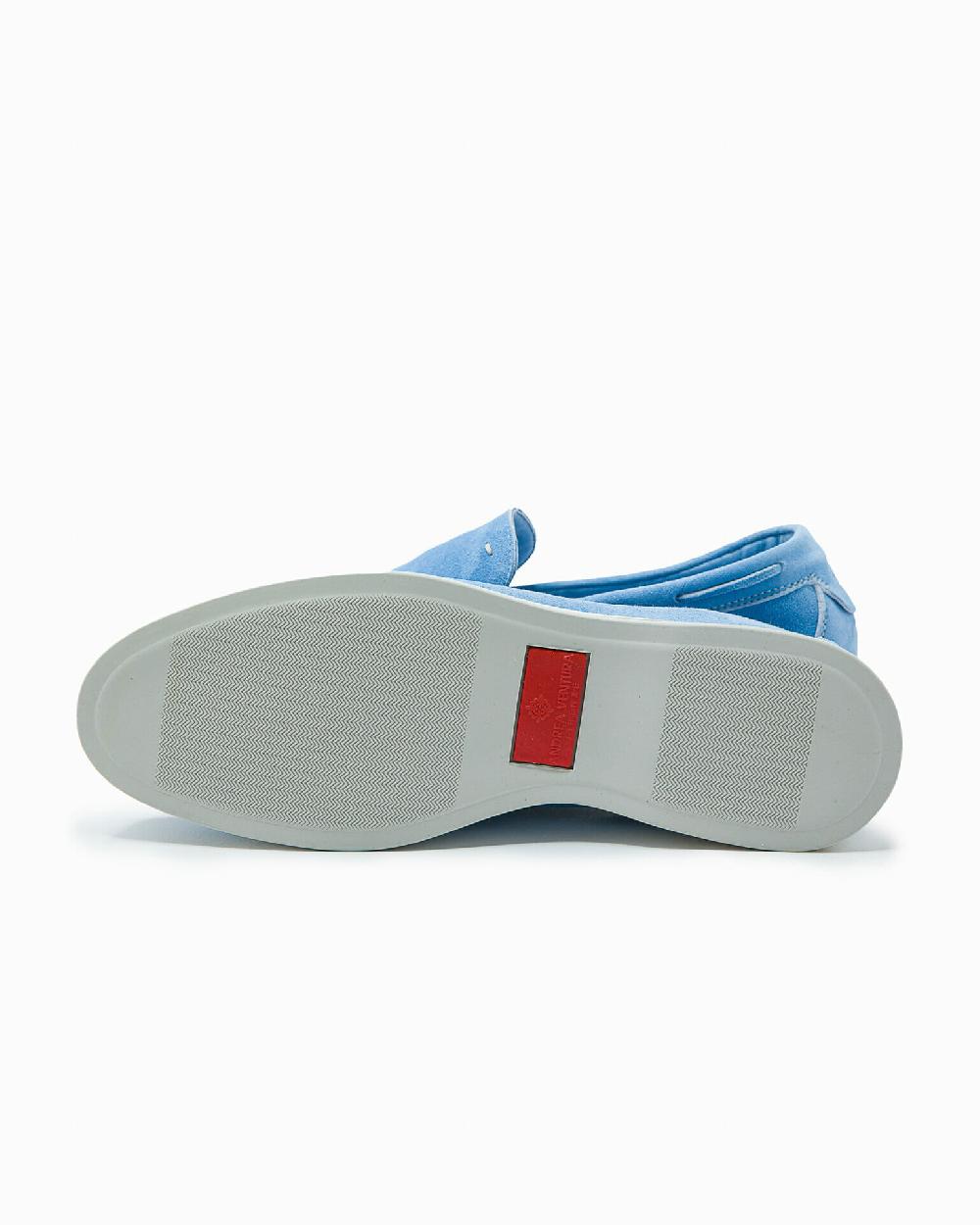 Andrea Ventura MOCASSINO AQUARIVA ISEO IN SUEDE AZZURRO