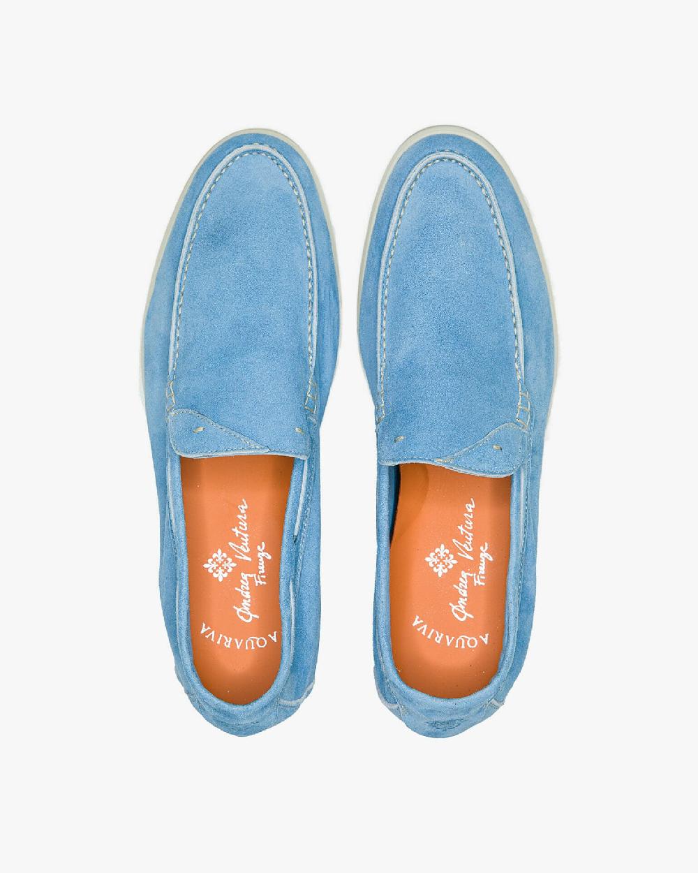 Andrea Ventura MOCASSINO AQUARIVA ISEO IN SUEDE AZZURRO