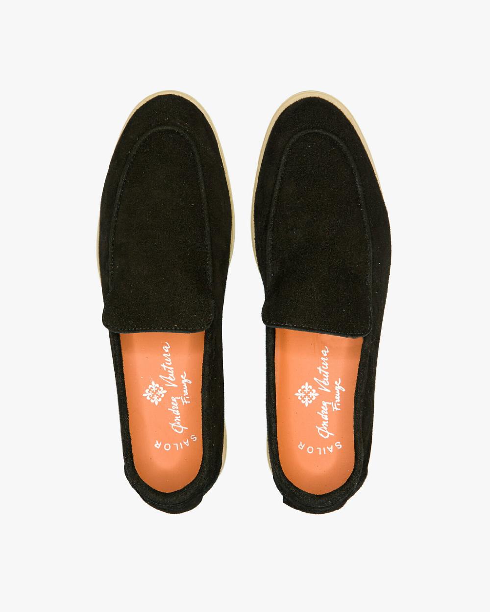 Andrea Ventura MOCASSINO DONNA AQ-D COAST IN SUEDE NERO