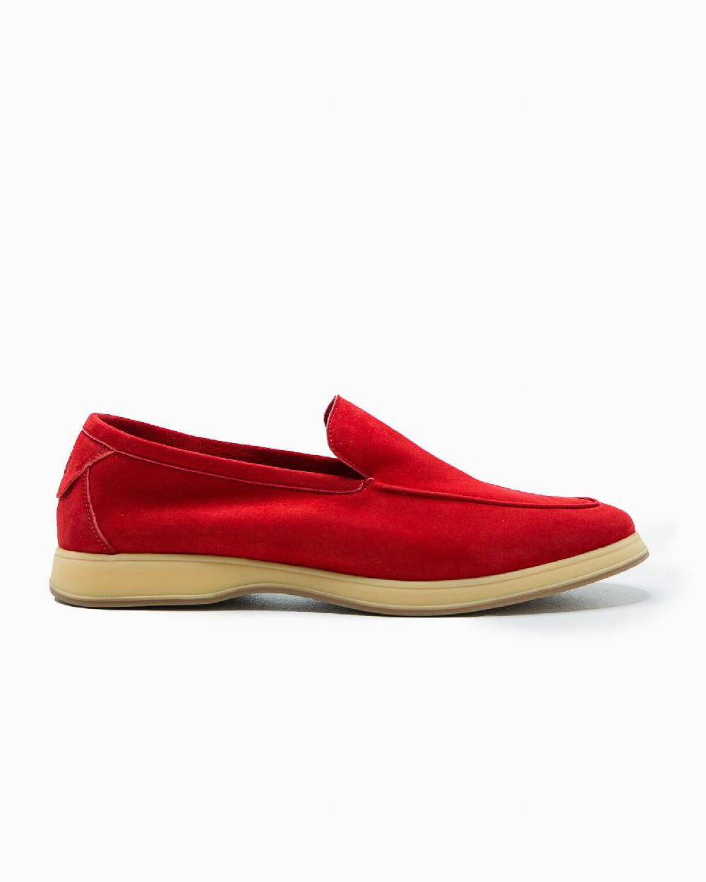 Andrea ventura MOCASSINO DONNA AQ-D COAST IN SUEDE ROSSO
