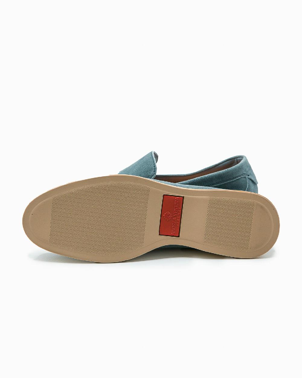 Andrea Ventura MOCASSINO DONNA AQUARIVA-D 90 IN SUEDE BOY GREY BLUE