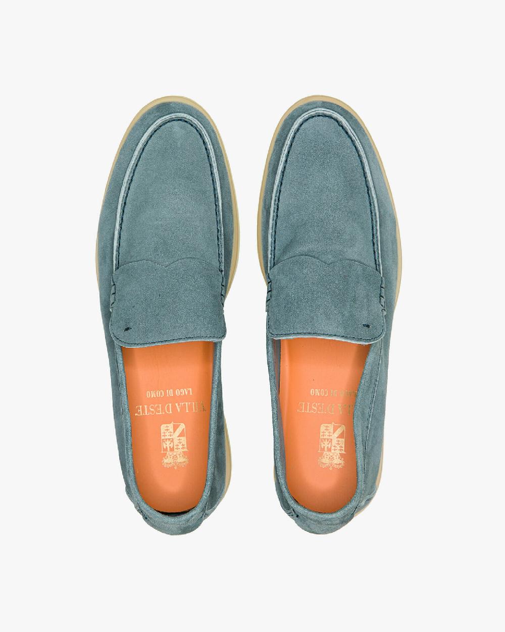 Andrea Ventura MOCASSINO DONNA AQUARIVA-D 90 IN SUEDE BOY GREY BLUE