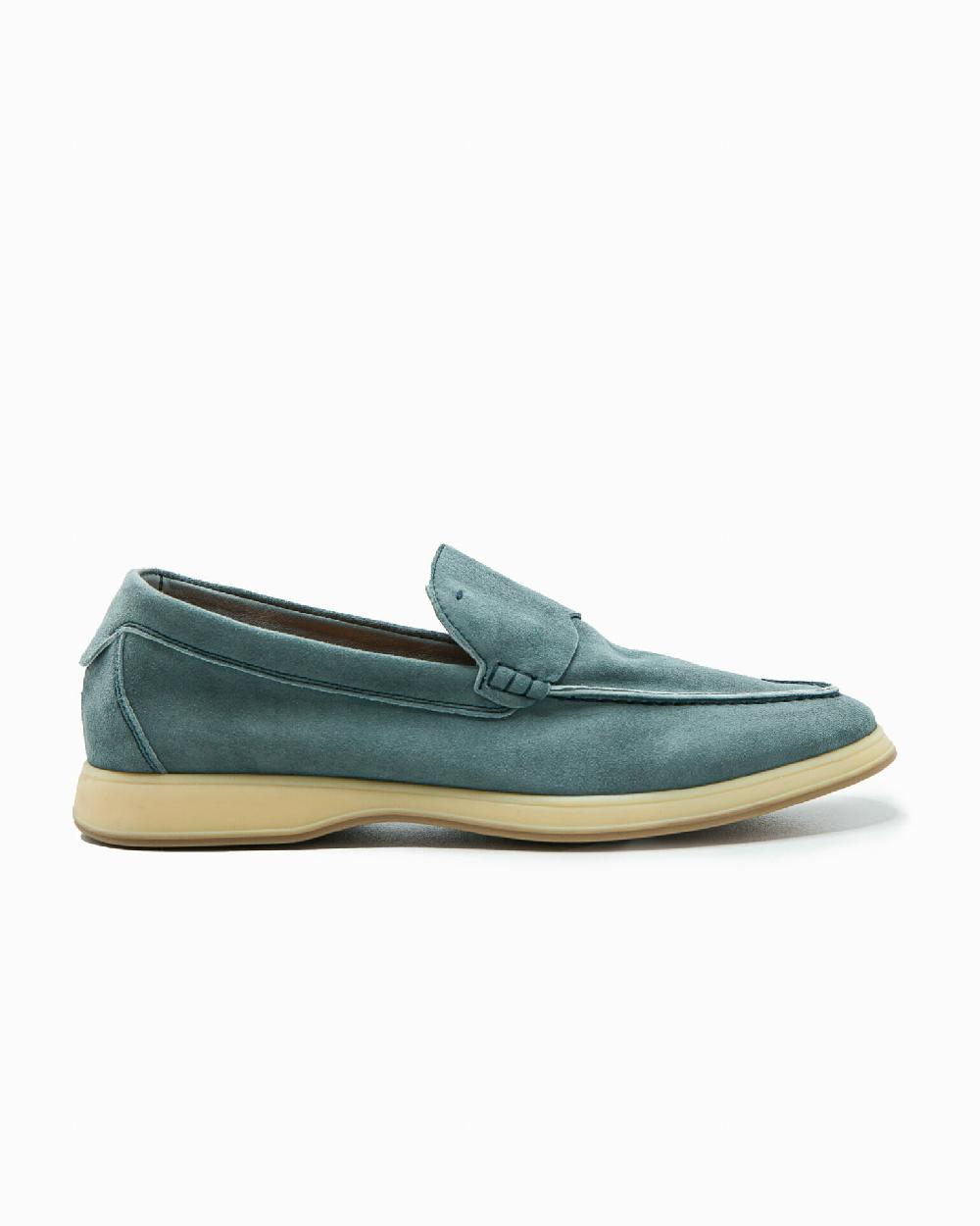 Andrea ventura MOCASSINO DONNA AQUARIVA-D 90 IN SUEDE BOY GREY BLUE