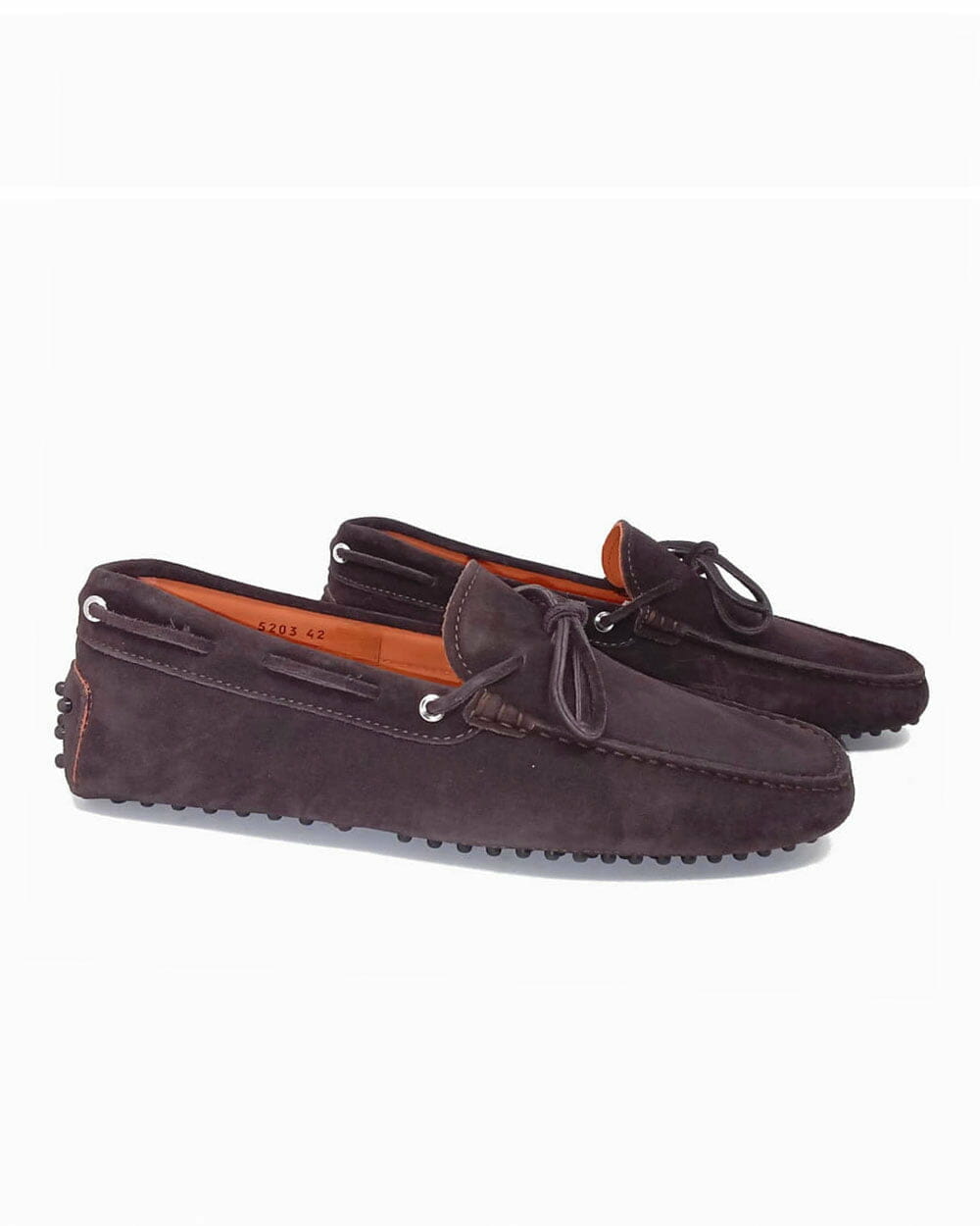 Andrea Ventura Mocassino Guida FIOCCO In Castorino IDRO Color Ebano