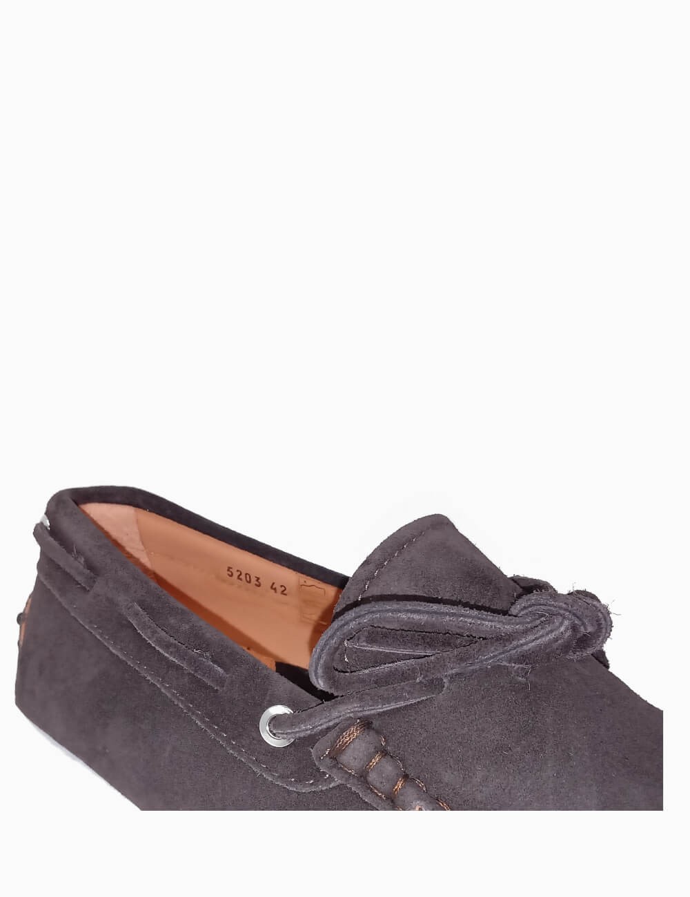 Andrea Ventura Mocassino Guida FIOCCO In Castorino IDRO Color Ebano