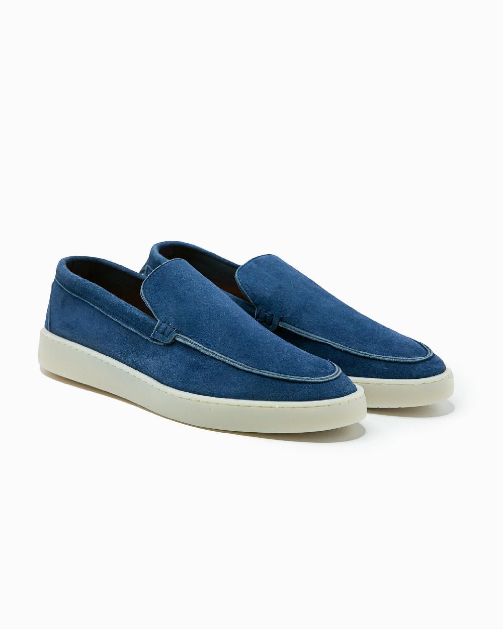Andrea Ventura MOCASSINO ST BARTH LS IN SUEDE BLUE NAVY