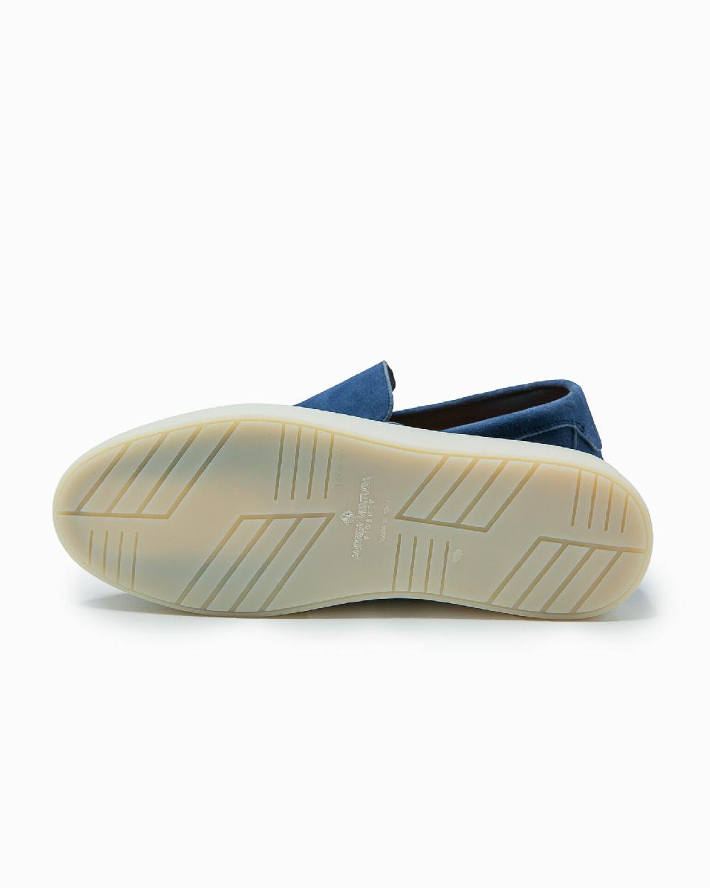 Andrea Ventura MOCASSINO ST BARTH LS IN SUEDE BLUE NAVY