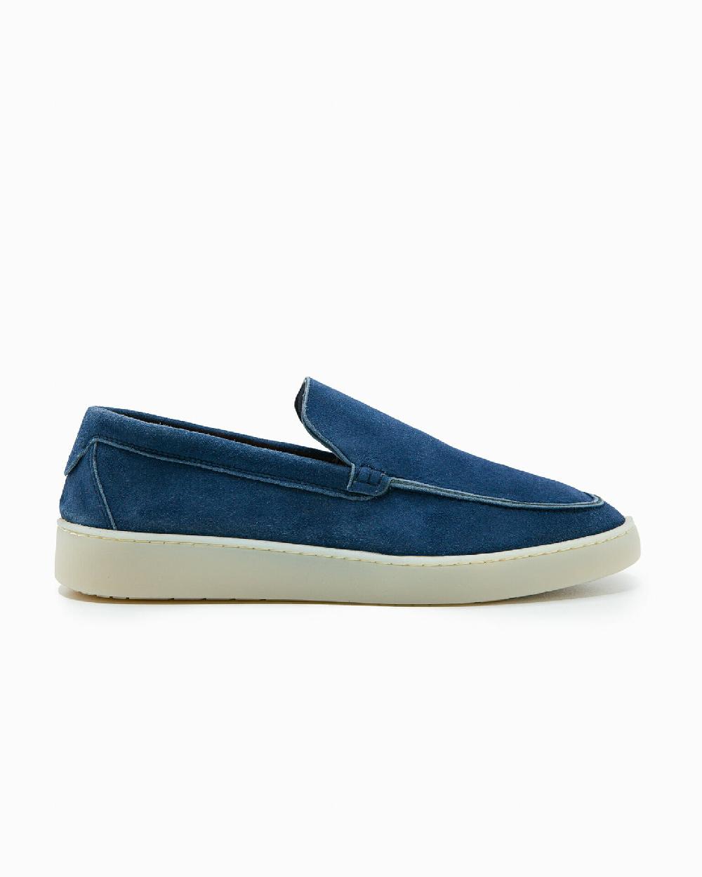 Andrea ventura MOCASSINO ST BARTH LS IN SUEDE BLUE NAVY