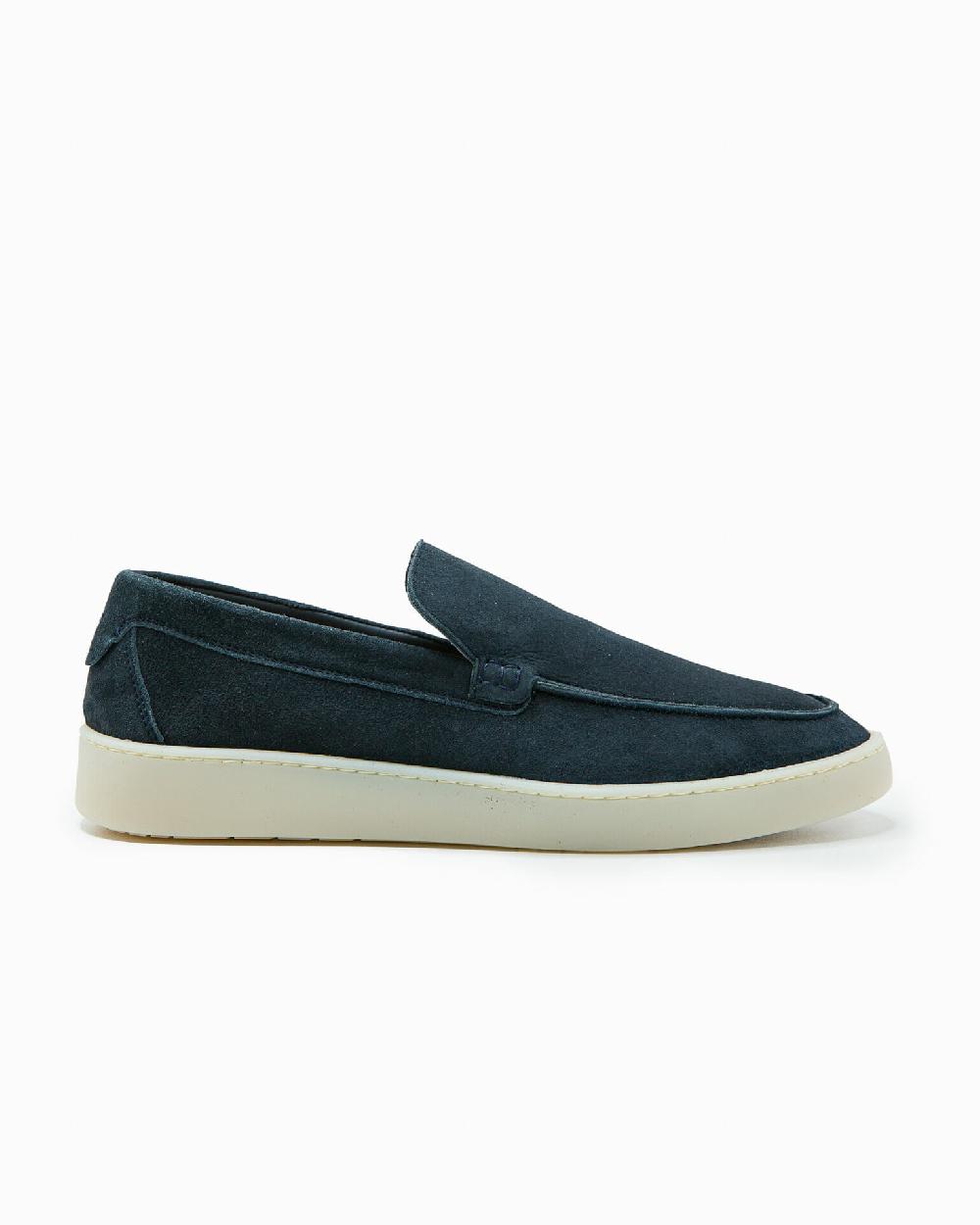 Andrea ventura MOCASSINO ST BARTH LS IN SUEDE ECLIPSE BLUE