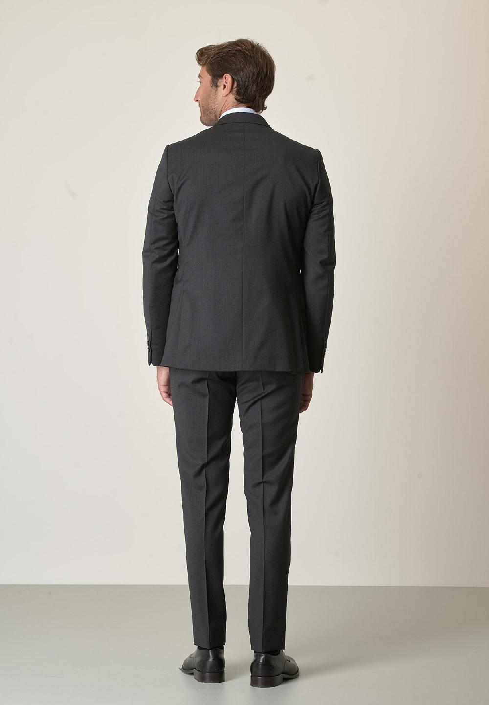 Angelico Abito Antracite Sallia Lana Vergine Super 100s Custom Fit