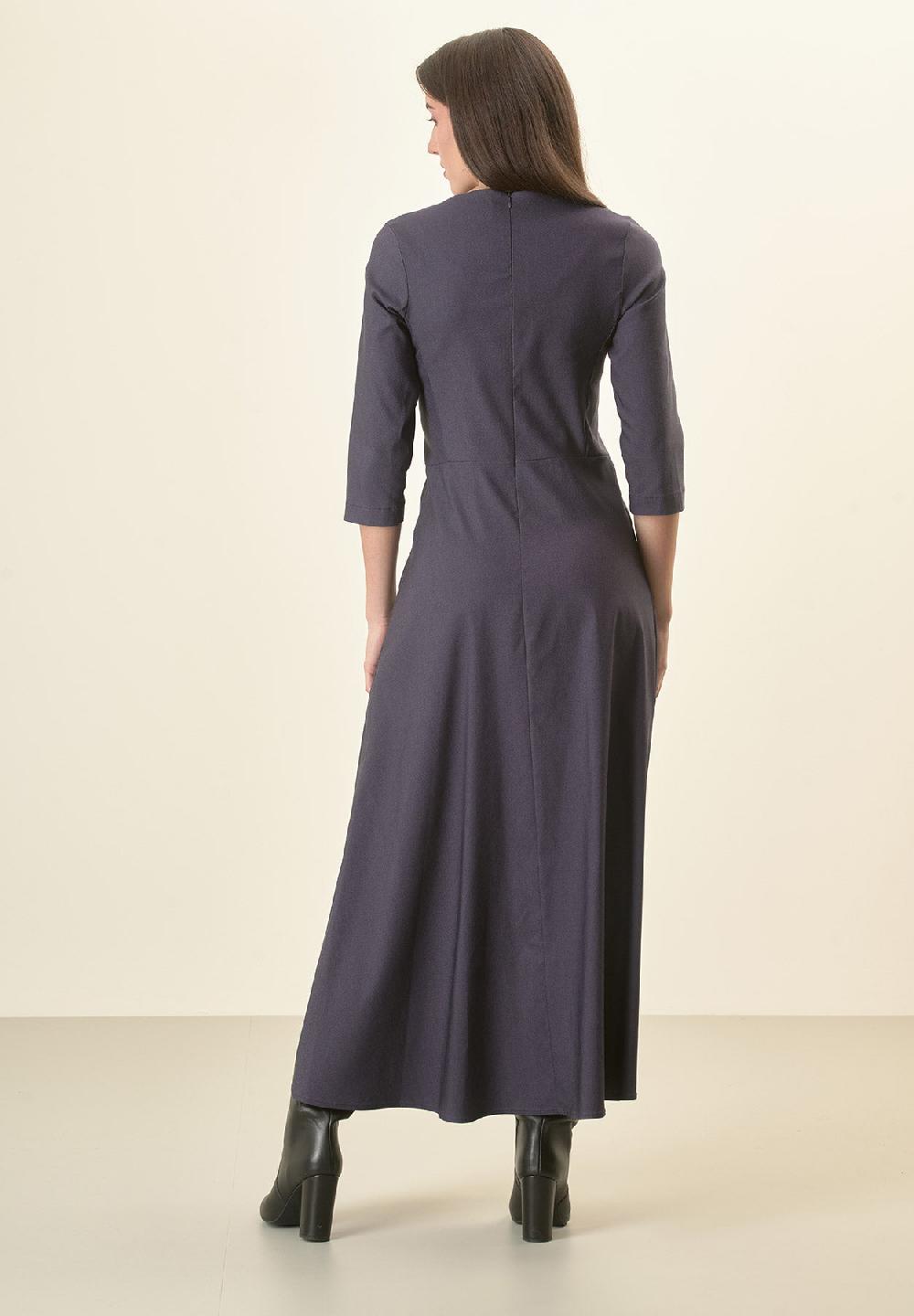 Angelico Abito Blu Denim Svasato