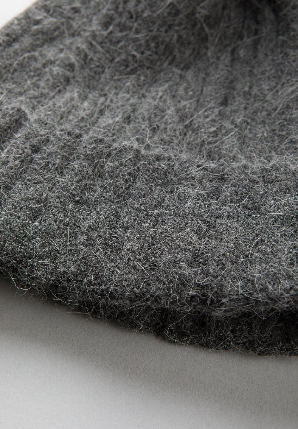 Angelico Berretto Grigio Pompon