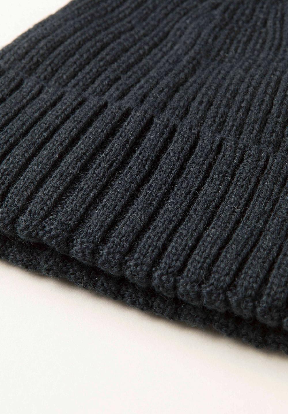 Angelico Berretto Navy Coste Misto Lana