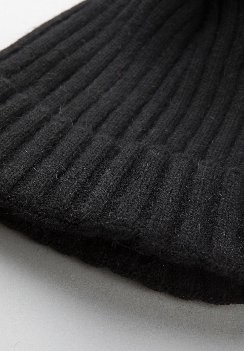 Angelico Berretto Nero Pompon