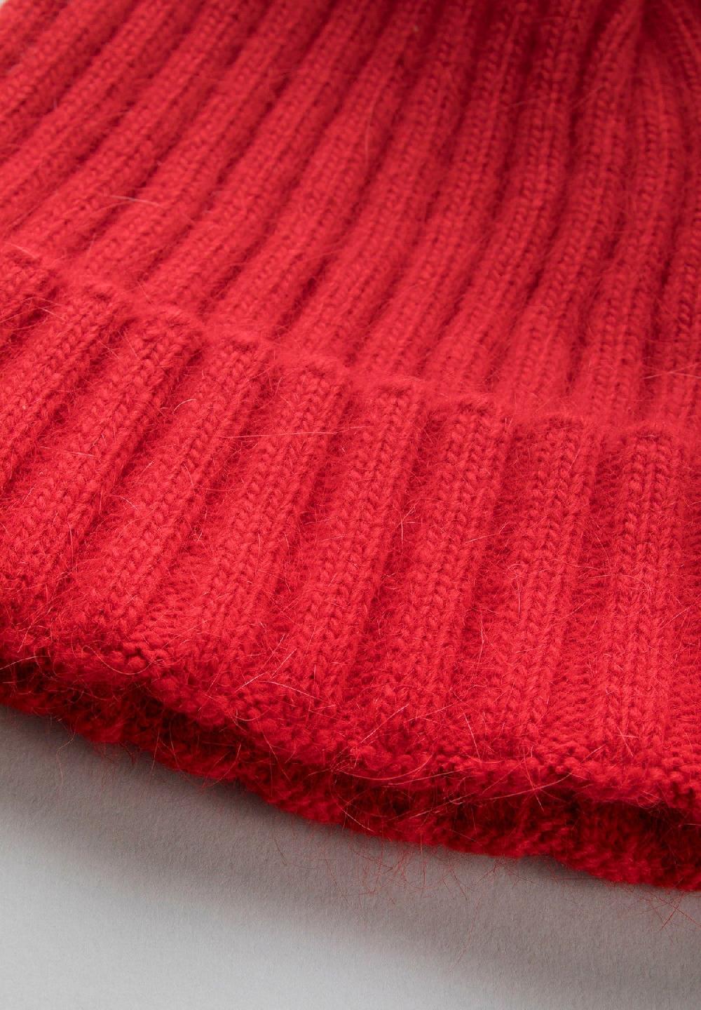 Angelico Berretto Rosso Pompon