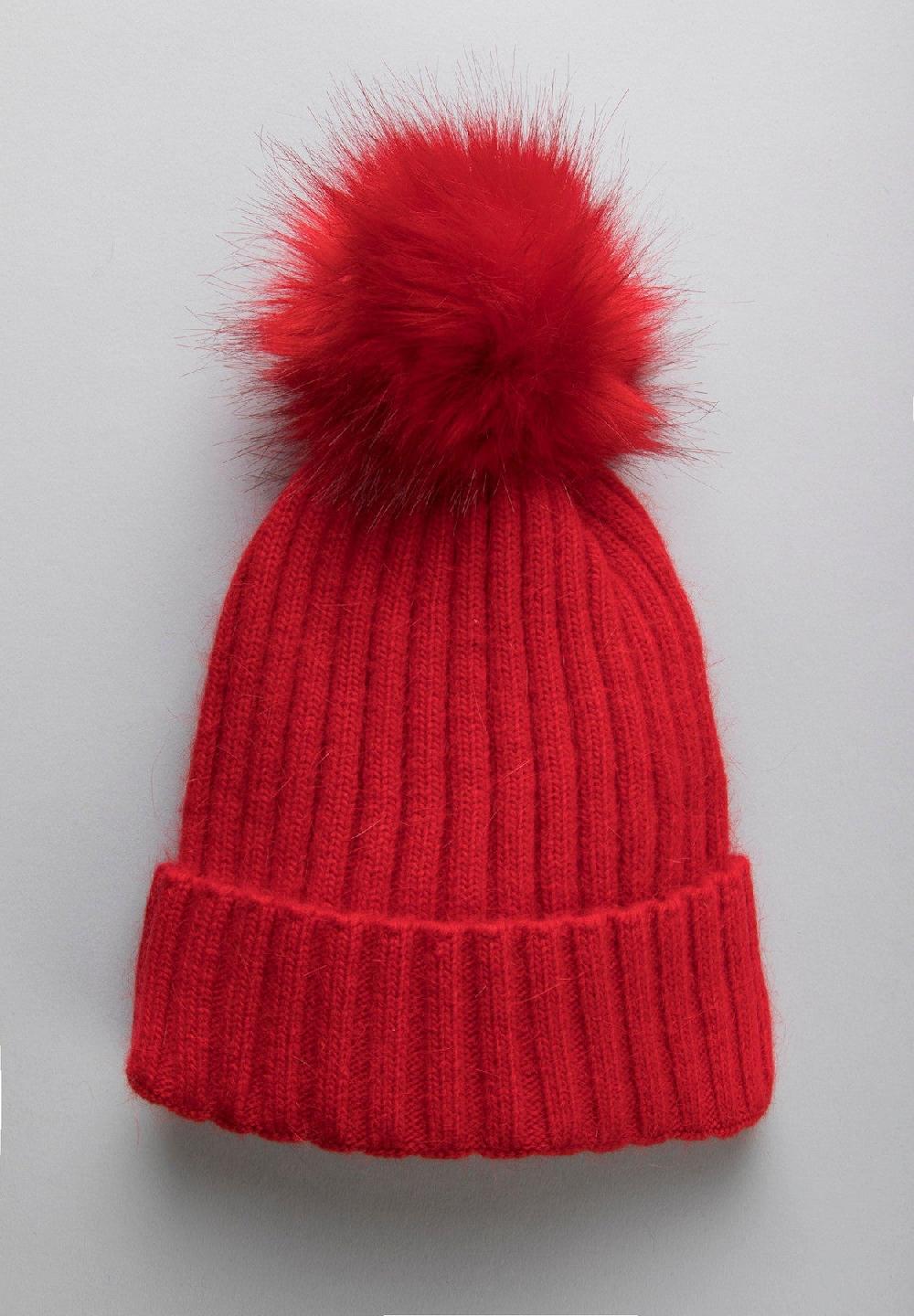 Angelico Berretto rosso pompon