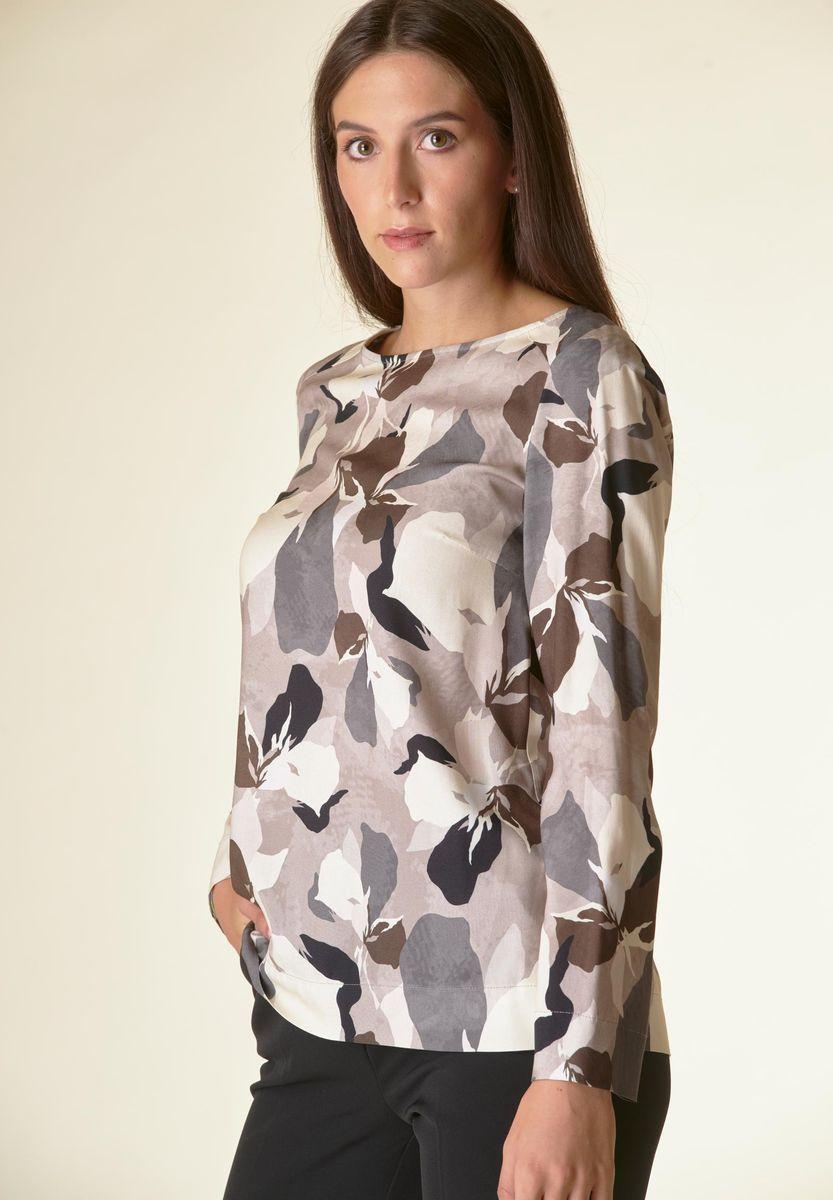 Angelico Blusa Camouflage Tortora-panna