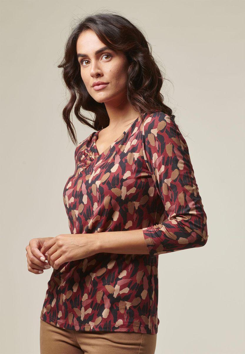 Angelico Blusa Vinaccia-beige Fantasia Foliage