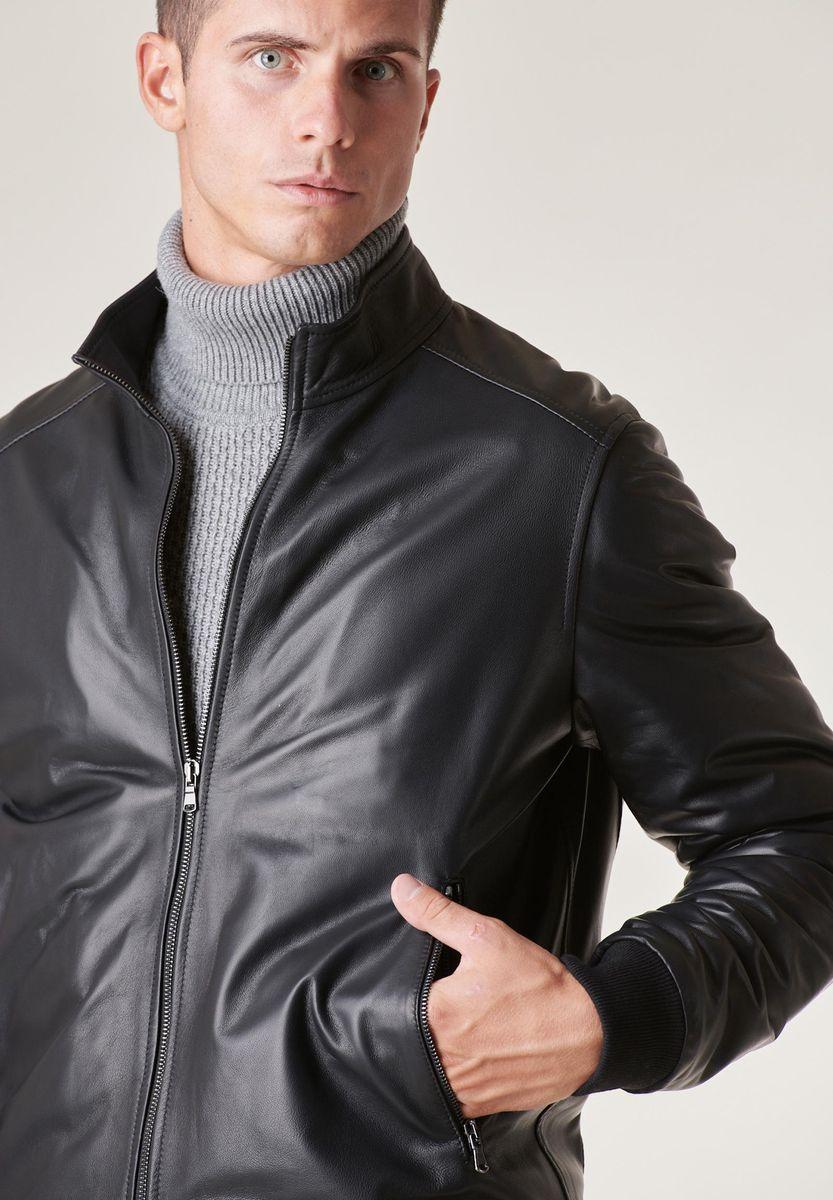 Angelico Bomber Nero Nappa