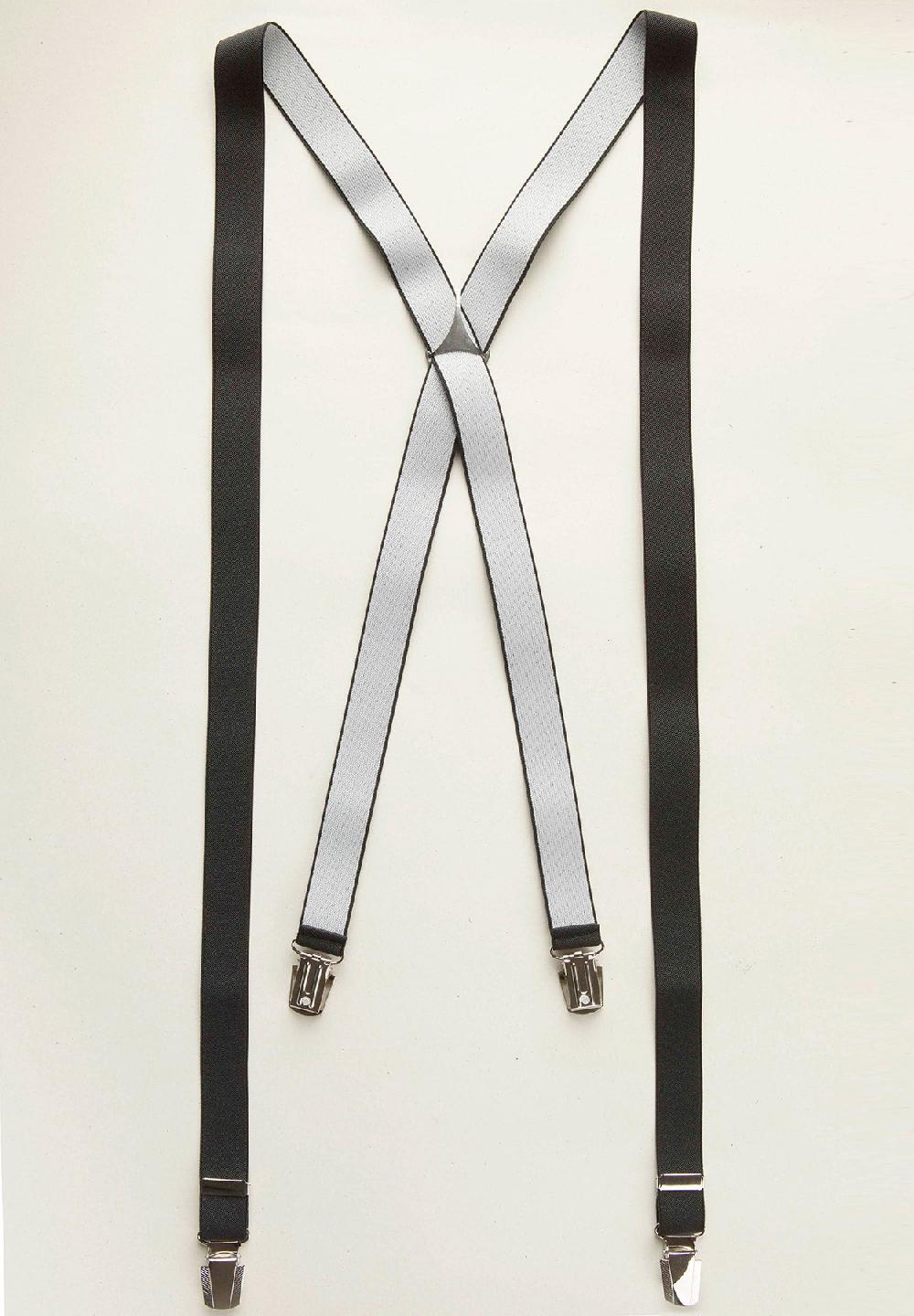 Angelico Bretella nera unita slim