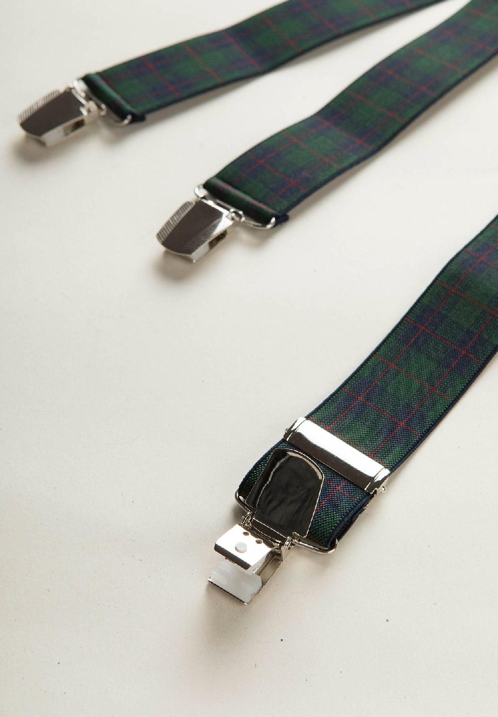 Angelico Bretella Verde Fantasia Galles