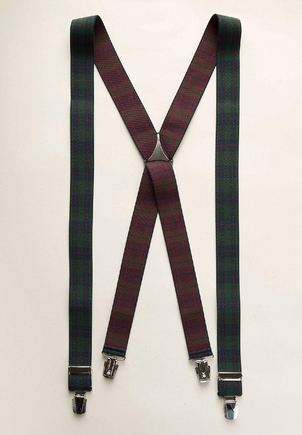 Angelico Bretella verde fantasia Galles