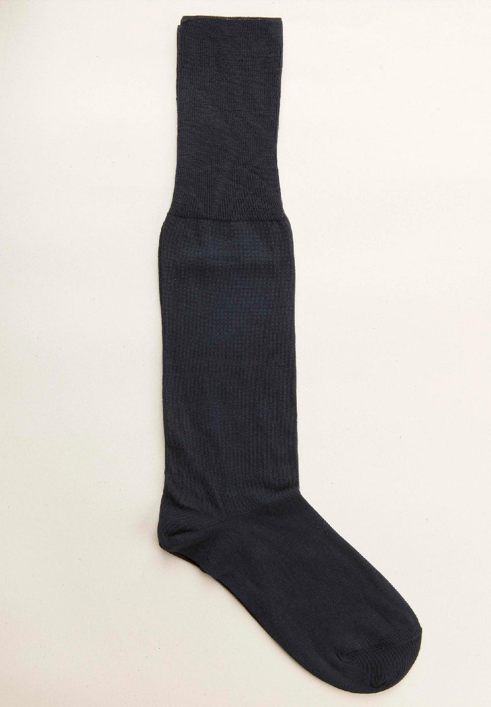 Angelico Calza blu cotone stretch unito