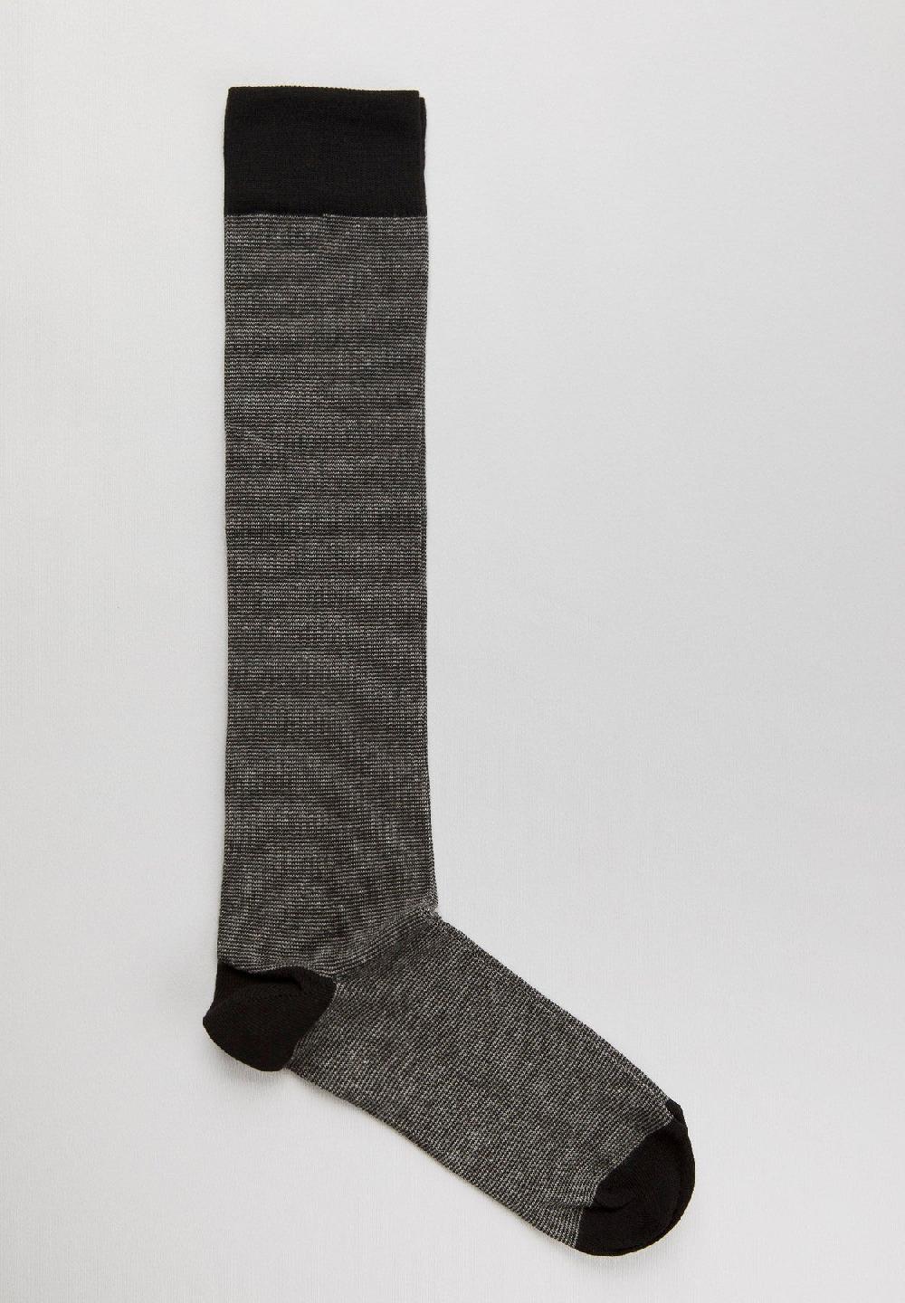 Angelico Calza grigia millerighe