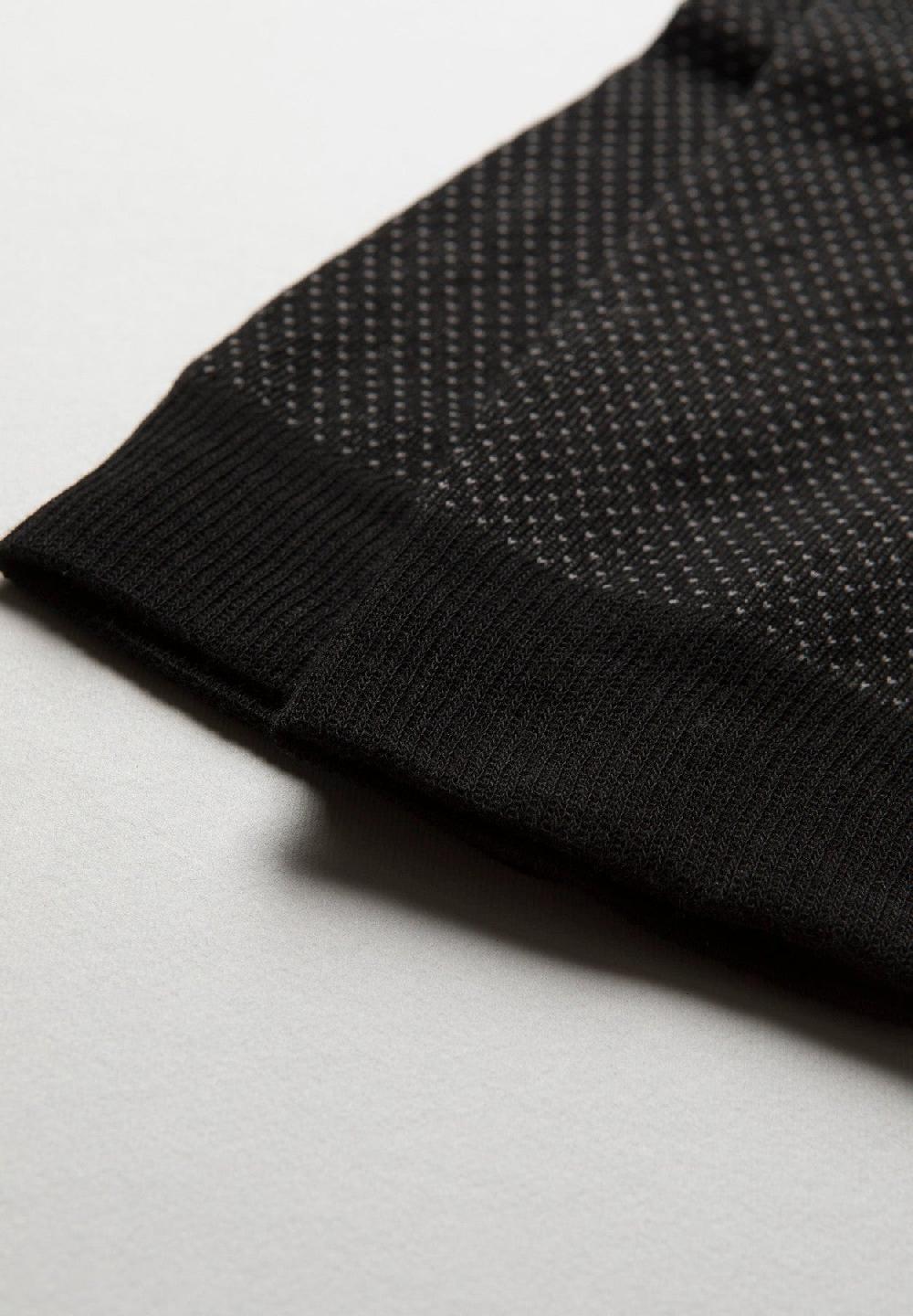 Angelico Calza Nera Jacquard Pois Grigi