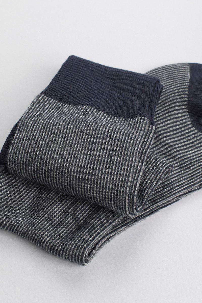 Angelico Calze Grigie Millerighe Jacquard