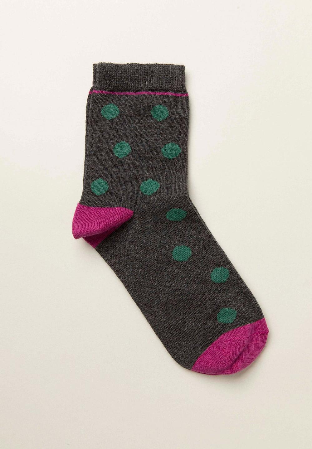 Angelico Calzino antracite pois misto cotone