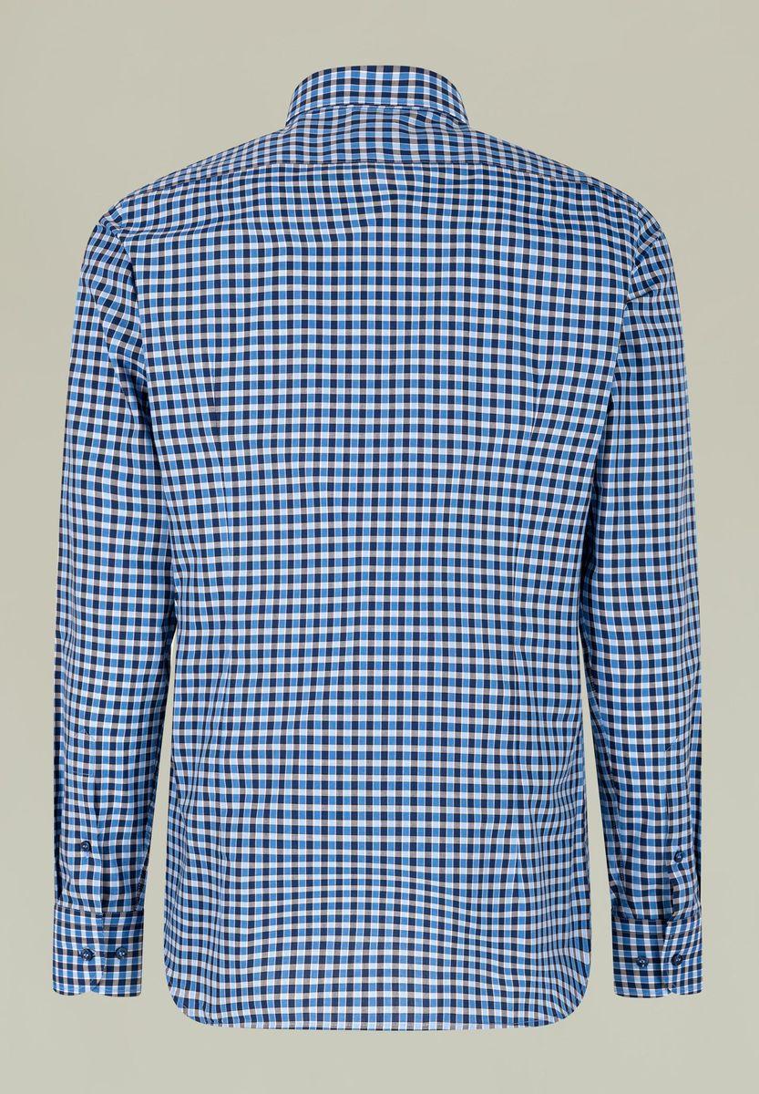 Angelico Camicia Azzurro-blu Quadretto BD Slim