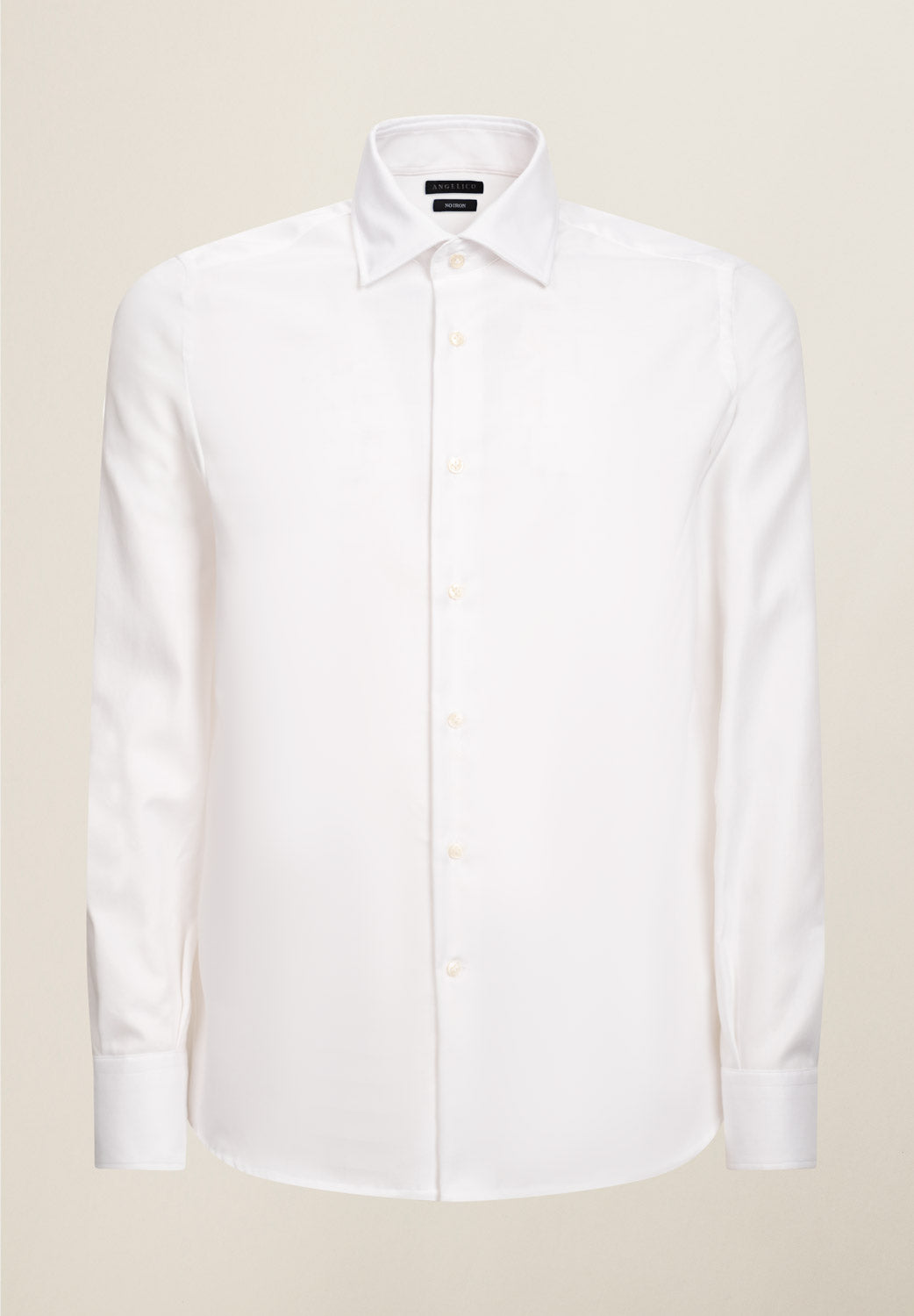 Angelico Camicia bianca no-stiro cotone custom fit