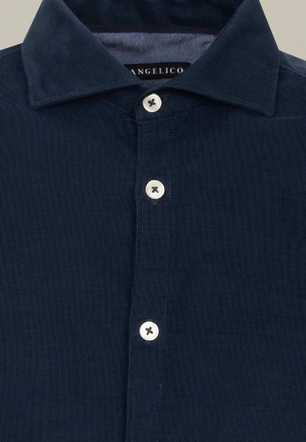Angelico Camicia Blu Velluto