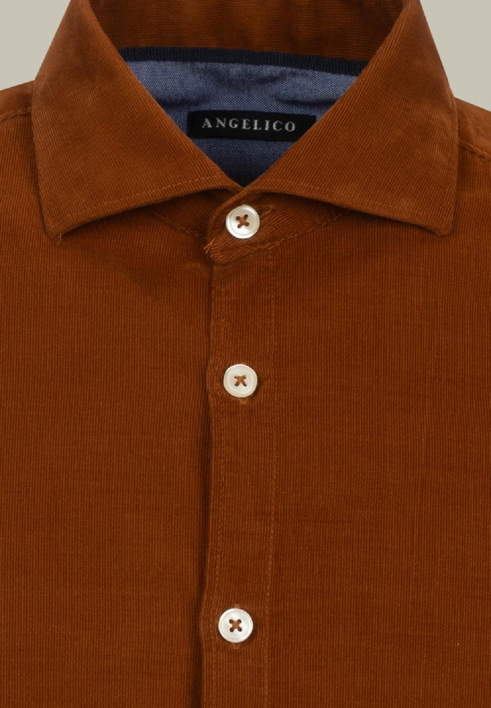 Angelico Camicia Bruciato Velluto