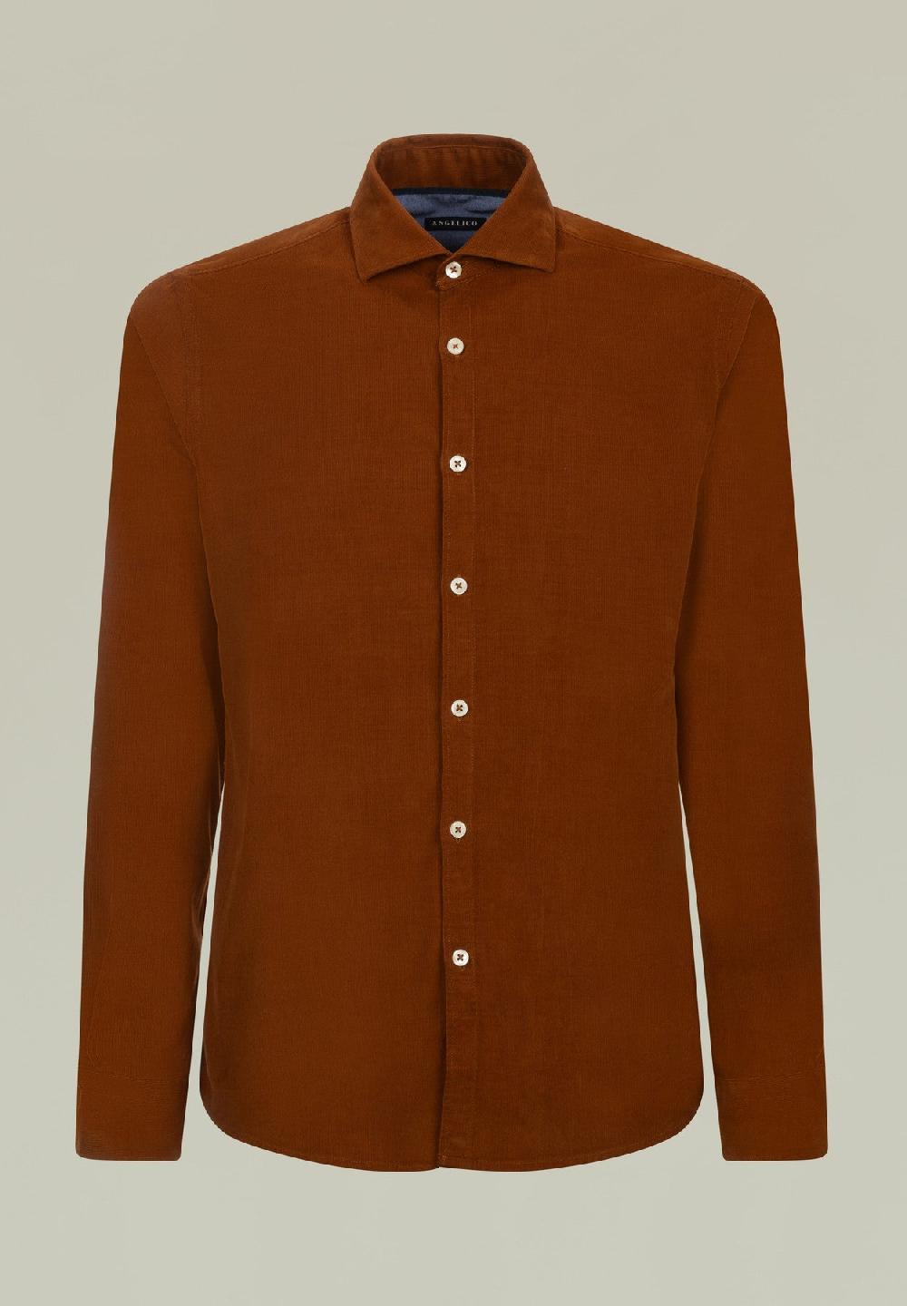 Angelico Camicia bruciato velluto