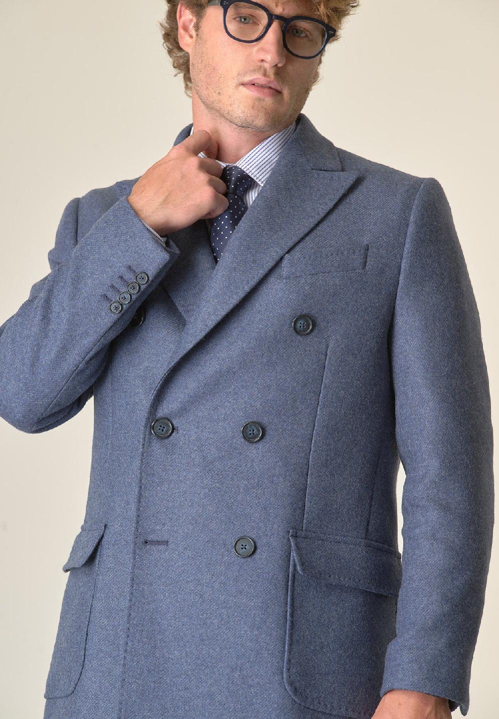 Angelico Cappotto Avio Doppiopetto Melange