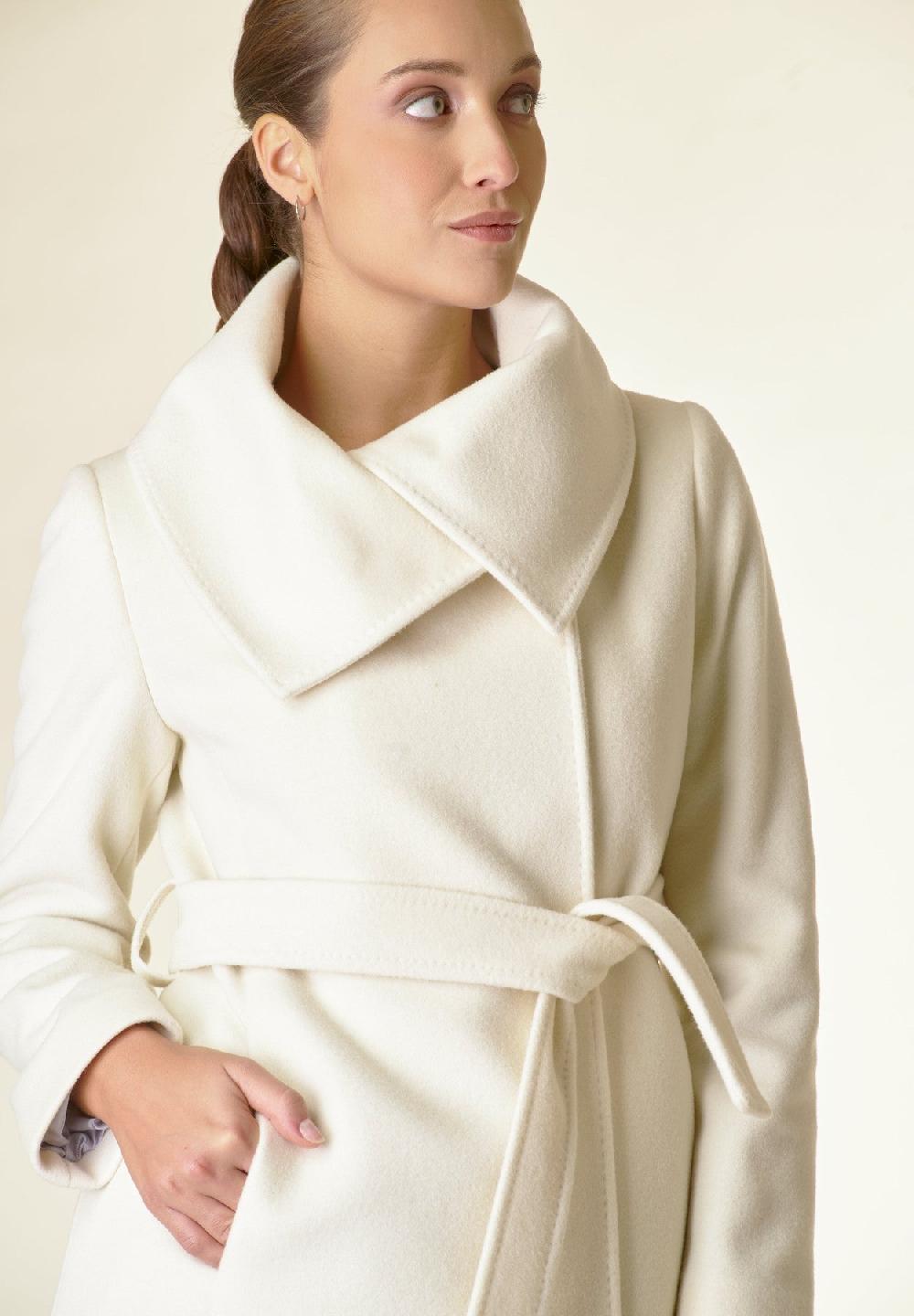 Angelico Cappotto Panna Collo Anello
