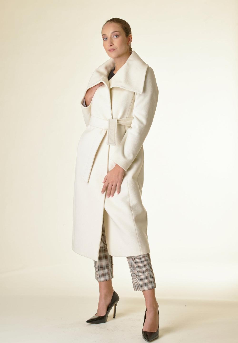 Angelico Cappotto Panna Collo Anello