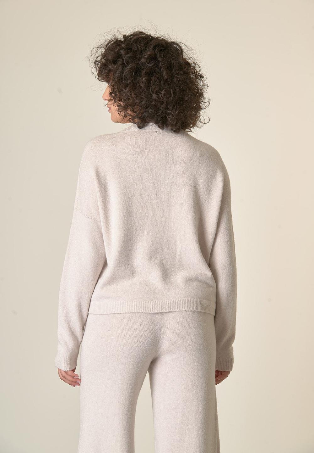 Angelico Cardigan Avorio Bottoni